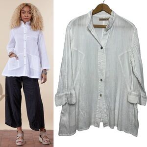 PASSEMENTRIE Pintuck Jacket Mixed Direction Size Extra Large